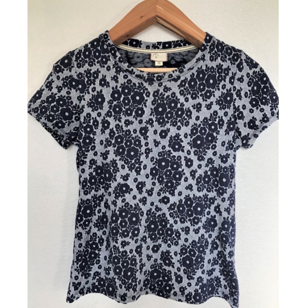 Anthropologie Textured Forget-me-not Tee